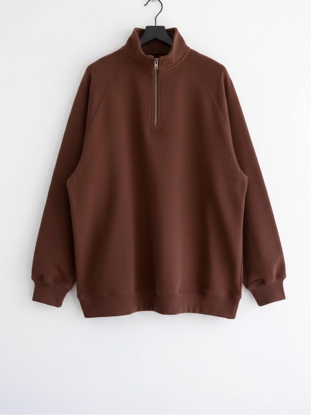 BRUNETTE THE LABEL Not Your Boyfriend's Half Zip Sweatshirt - Picture 3 of 3